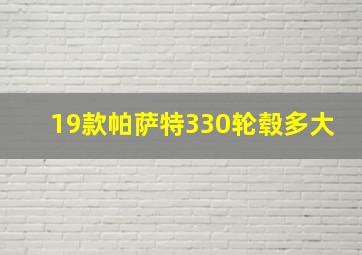 19款帕萨特330轮毂多大