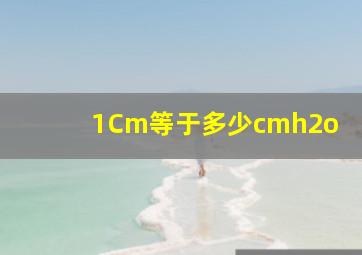 1Cm等于多少cmh2o