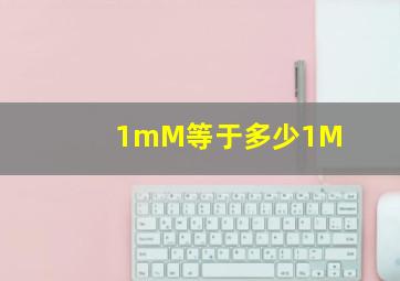 1mM等于多少1M