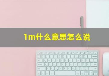 1m什么意思怎么说