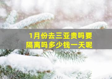 1月份去三亚贵吗要隔离吗多少钱一天呢