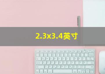 2.3x3.4英寸