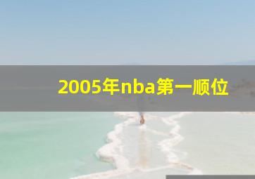 2005年nba第一顺位