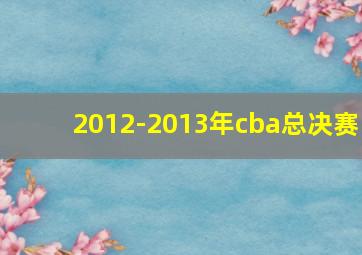 2012-2013年cba总决赛