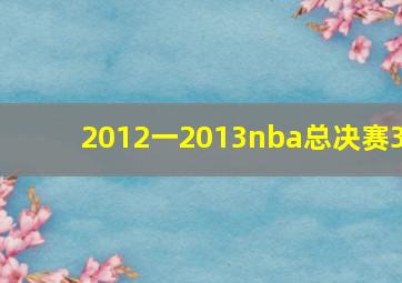 2012一2013nba总决赛3