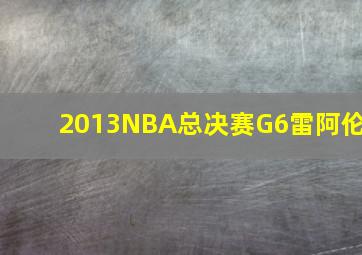 2013NBA总决赛G6雷阿伦