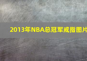 2013年NBA总冠军戒指图片