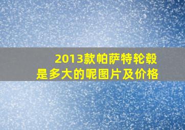 2013款帕萨特轮毂是多大的呢图片及价格