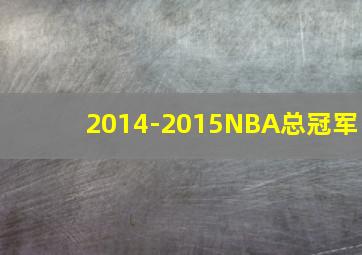 2014-2015NBA总冠军