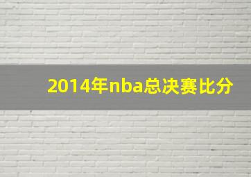 2014年nba总决赛比分