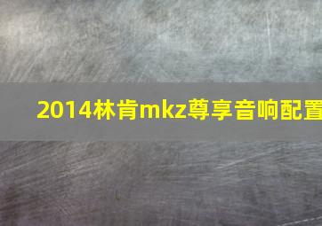 2014林肯mkz尊享音响配置