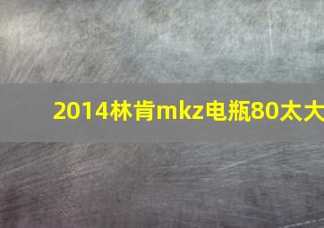 2014林肯mkz电瓶80太大