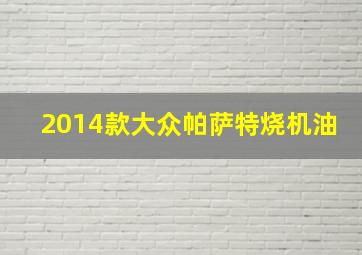 2014款大众帕萨特烧机油