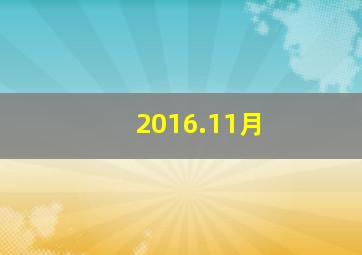 2016.11月