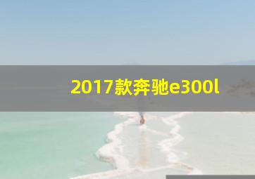 2017款奔驰e300l