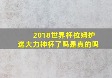 2018世界杯拉姆护送大力神杯了吗是真的吗