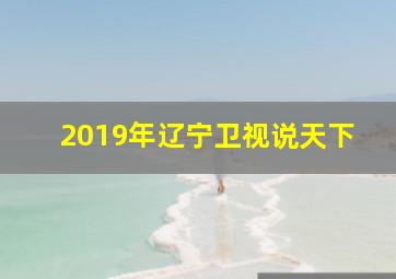 2019年辽宁卫视说天下