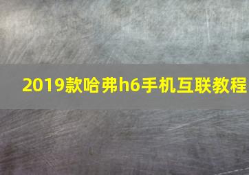 2019款哈弗h6手机互联教程