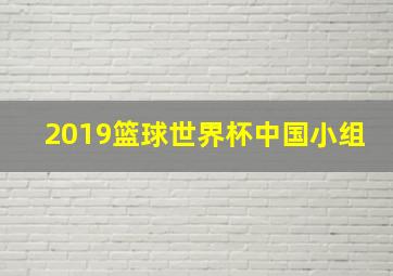 2019篮球世界杯中国小组