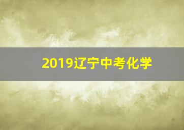 2019辽宁中考化学