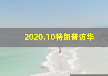 2020.10特朗普访华