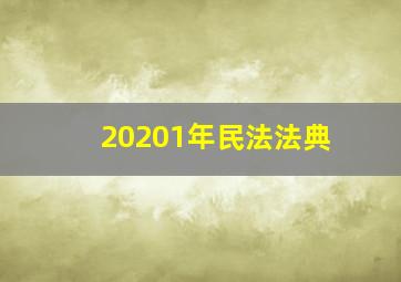 20201年民法法典