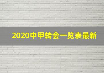 2020中甲转会一览表最新