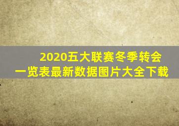 2020五大联赛冬季转会一览表最新数据图片大全下载