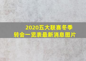 2020五大联赛冬季转会一览表最新消息图片