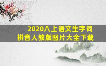 2020八上语文生字词拼音人教版图片大全下载