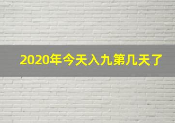 2020年今天入九第几天了