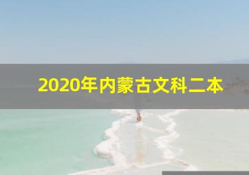 2020年内蒙古文科二本