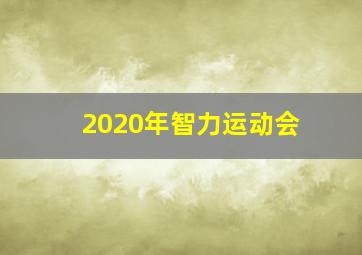 2020年智力运动会