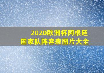 2020欧洲杯阿根廷国家队阵容表图片大全