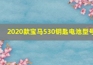 2020款宝马530钥匙电池型号