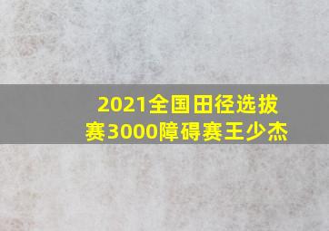 2021全国田径选拔赛3000障碍赛王少杰