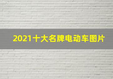 2021十大名牌电动车图片