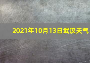 2021年10月13日武汉天气