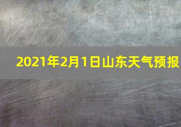 2021年2月1日山东天气预报