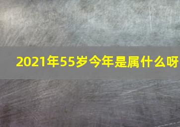 2021年55岁今年是属什么呀