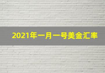 2021年一月一号美金汇率