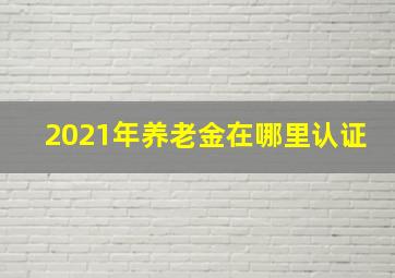 2021年养老金在哪里认证