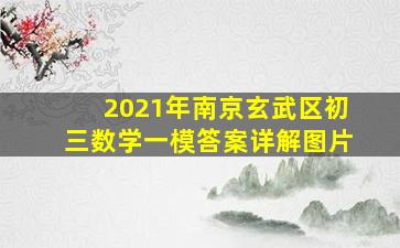 2021年南京玄武区初三数学一模答案详解图片