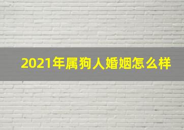 2021年属狗人婚姻怎么样