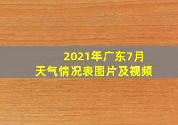 2021年广东7月天气情况表图片及视频