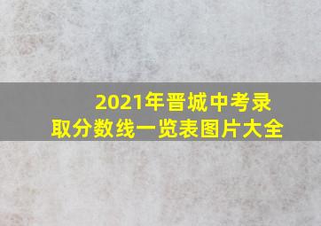 2021年晋城中考录取分数线一览表图片大全