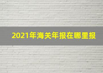 2021年海关年报在哪里报