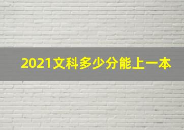 2021文科多少分能上一本