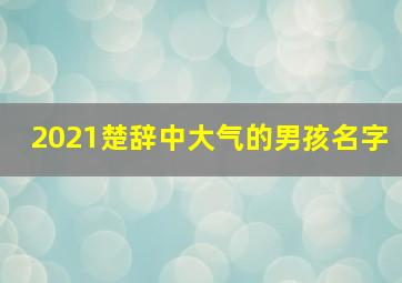 2021楚辞中大气的男孩名字