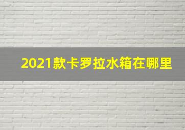 2021款卡罗拉水箱在哪里